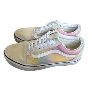 VANS Old Skool Aura Shift Sneaker Women's Sz 6.5 Pastel Girly Rainbow‎ Summer